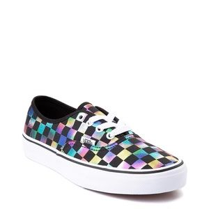NEW Vans Authentic Iridescent Checkboard Sneakers